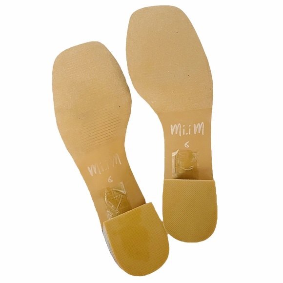 NWT Mi.iM Suede Mila Caged Block Heel Square Toe Sandals Ice Blue Suede Size 6 - Picture 12 of 13
